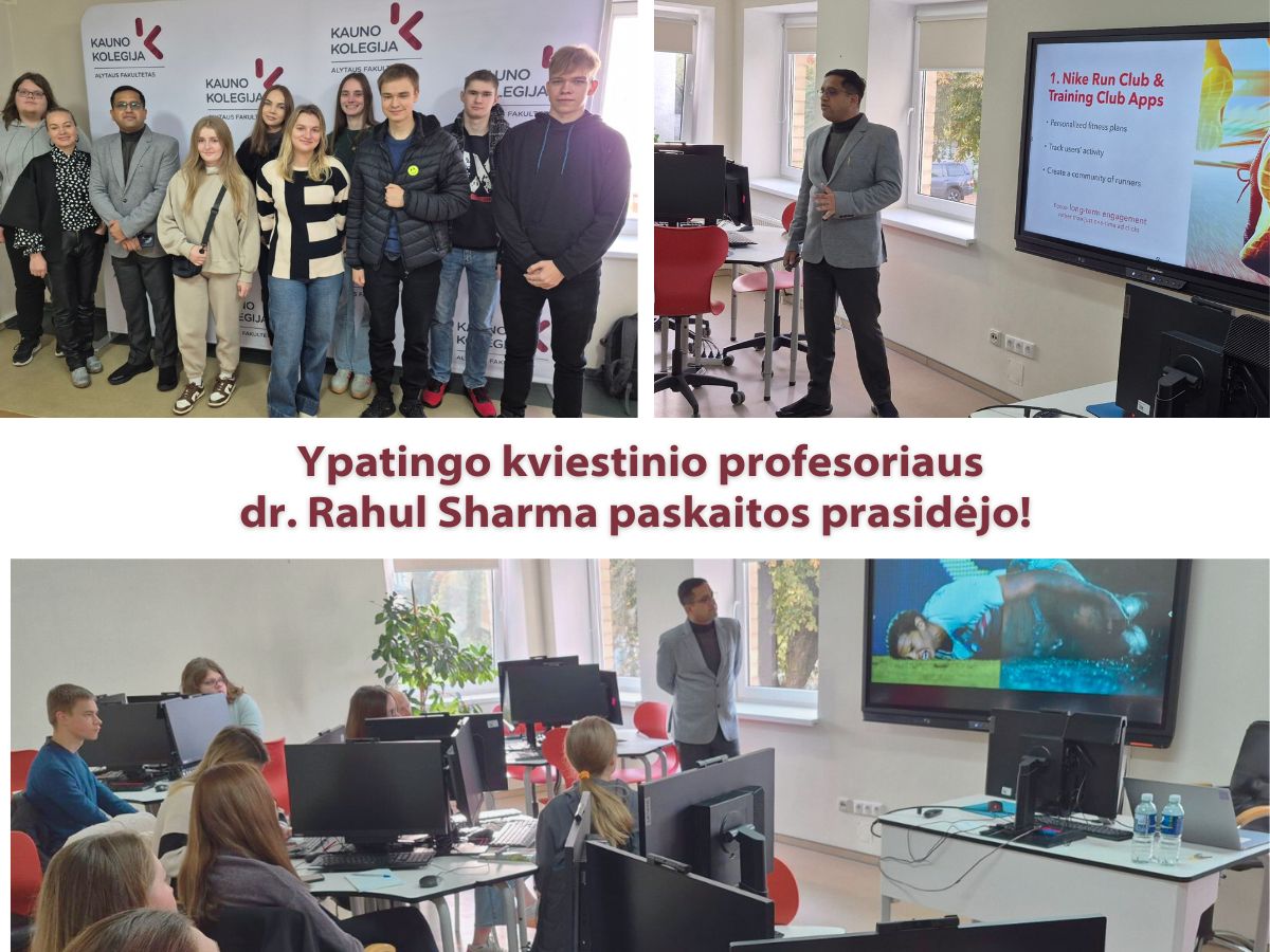 Alytaus fakultete – kviestinio profesoriaus iš Indijos dr. Rahul Sharma vizitas